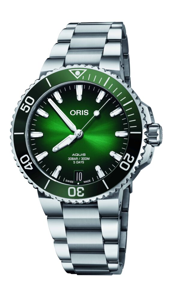 montre aquis date verte oris dumas horloger avignon