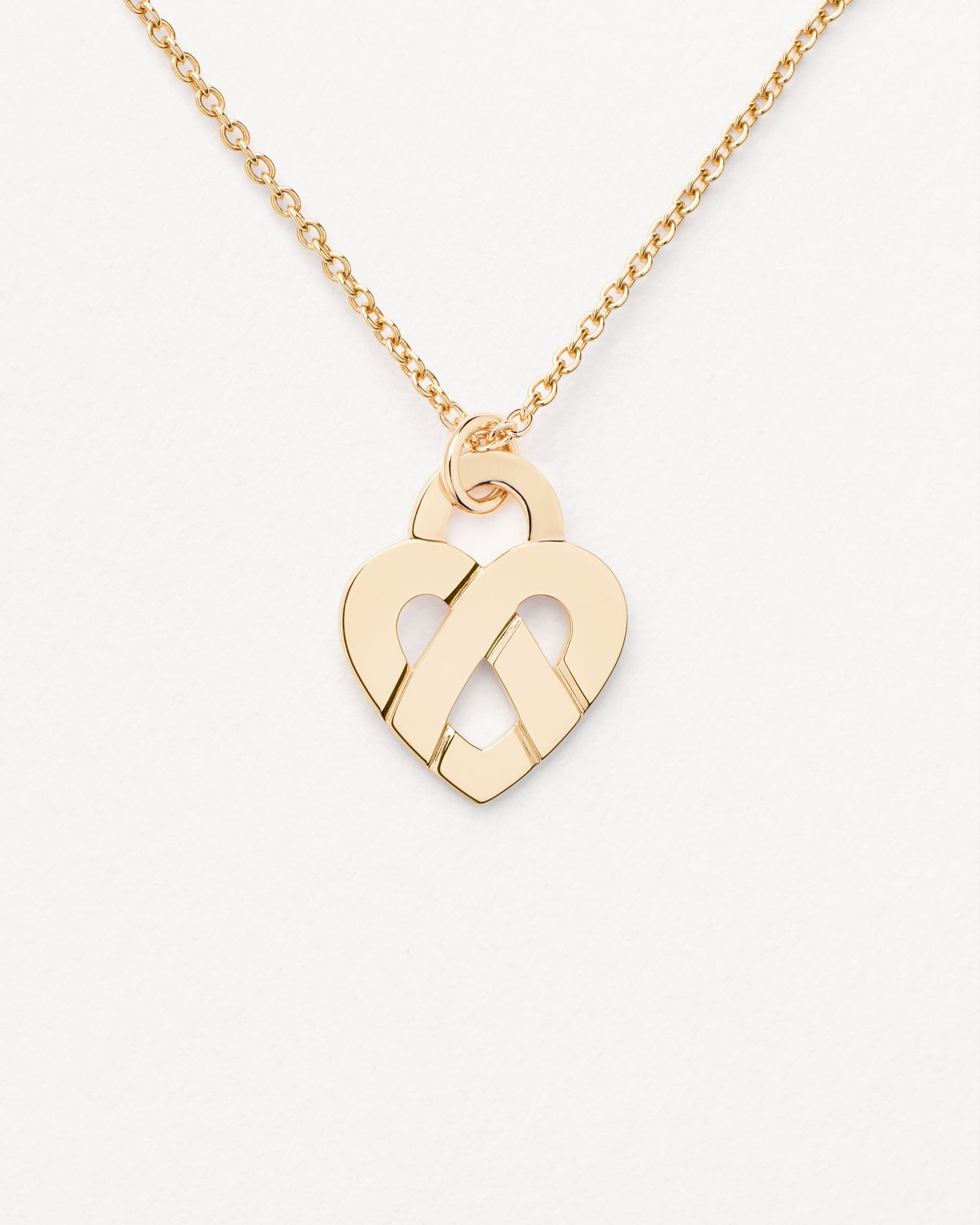 Pendentif Femme Coeur Entrelacé Or Jaune - Poiray.