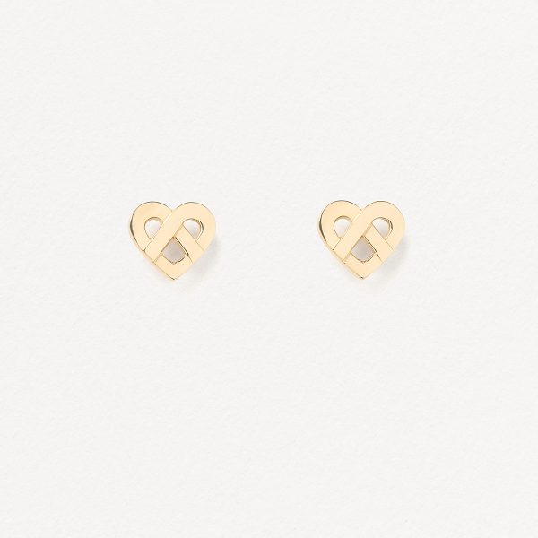 BOUCLES D'OREILLES CŒUR ENTRELACÉ - POIRAY