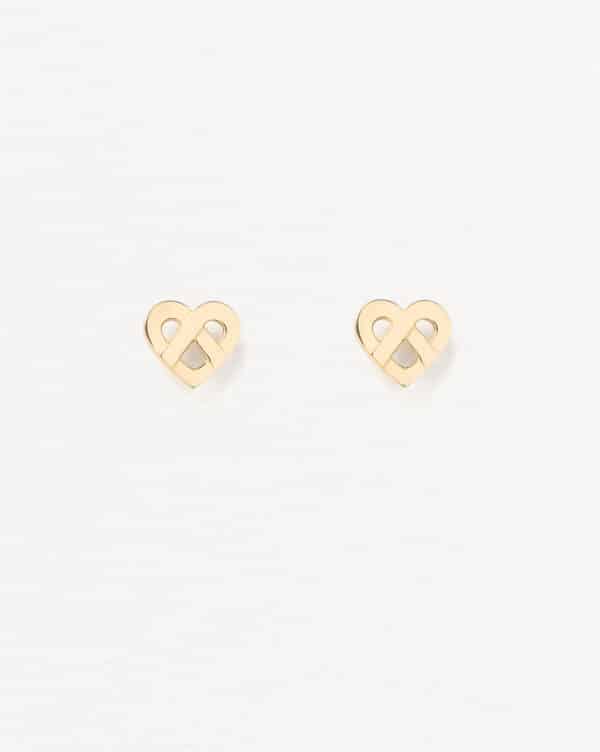 BOUCLES D'OREILLES CŒUR ENTRELACÉ - POIRAY