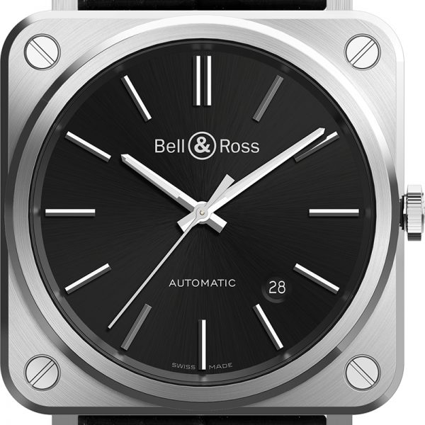MONTRE BR S-92 BLACK STEEL - BELL & ROSS