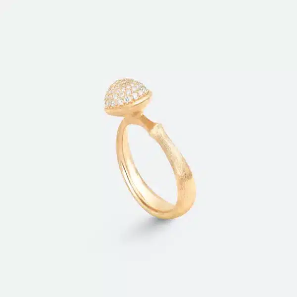 BAGUE LOTUS DIAMANTS MOYEN MODÈLE - OLE LYNGGAARD