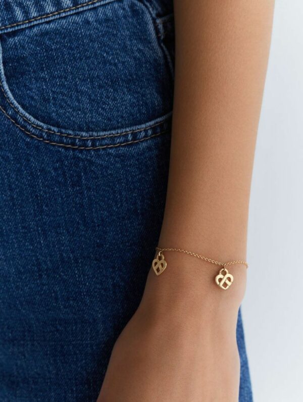 BRACELET CŒUR ENTRELACÉ - POIRAY