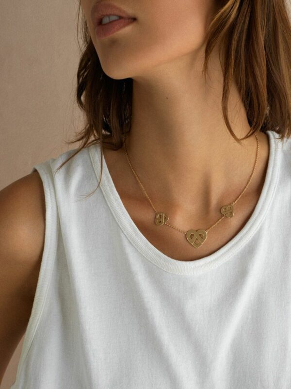 COLLIER CŒUR ENTRELACÉ - POIRAY
