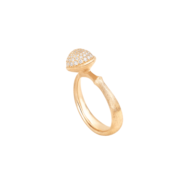 BAGUE LOTUS PAVÉ - OLE LYNGGAARD