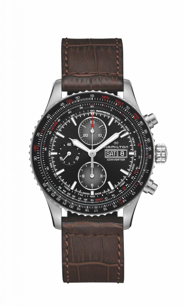 Découvrez la montre khaki aviation converter auto chrono de Hamilton. Une montre pour les mordus d'aviation dans votre bijouterie Dumas à Avignon.