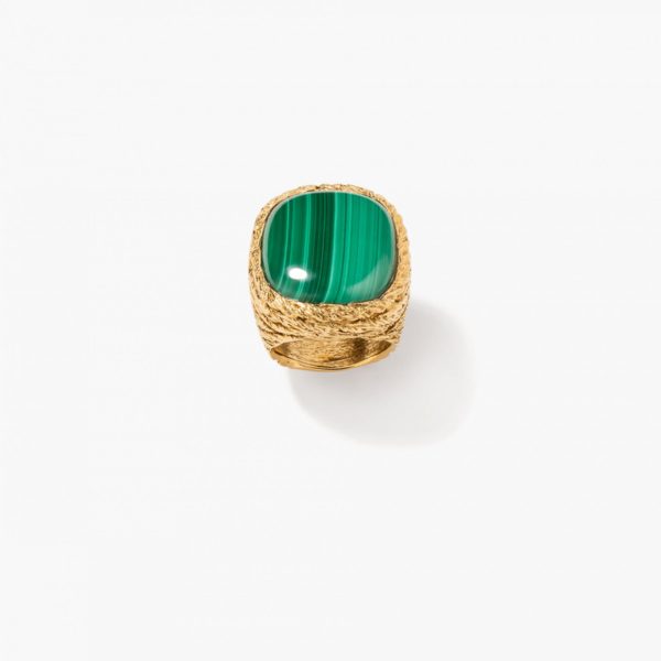 BAGUE MIKI MALACHITE - AURELIE BIDERMANN