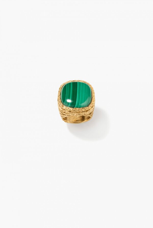 BAGUE MIKI MALACHITE - AURELIE BIDERMANN