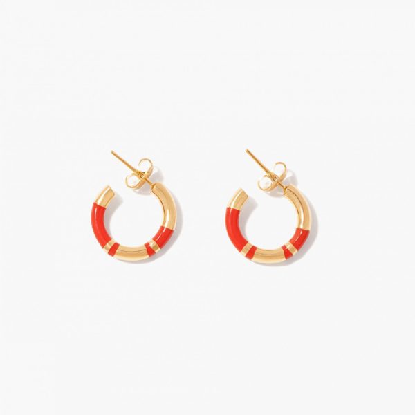 MINI CRÉOLES POSITANO CORAIL - AURELIE BIDERMANN