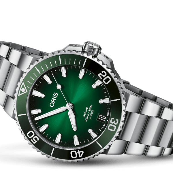 MONTRE ORIS AQUIS DATE CALIBRE 400 VERT