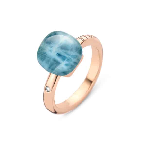 Bague Mini Sweety Cristal de Roche avec Apatite Claire - Bigli Jewelry