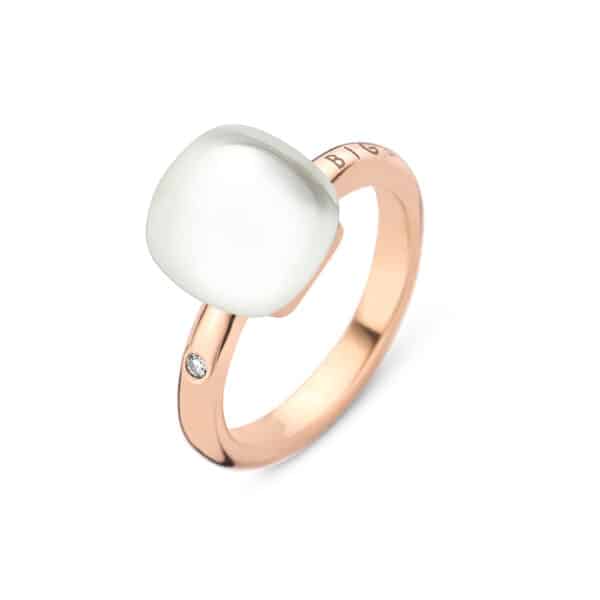 Bague Mini Sweety Cristal de Roche avec Nacre - Bigli Jewelry