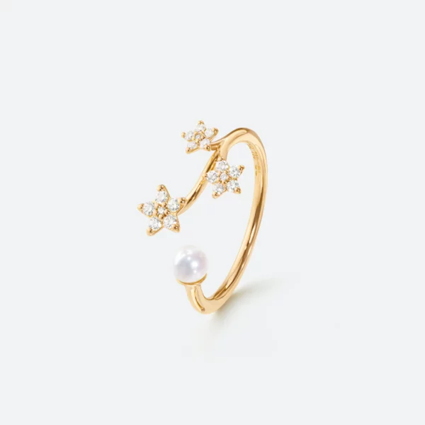 Bague Shooting Stars Diamants et Perle - Ole Lynggaard