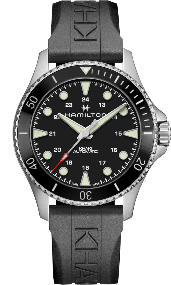 Succombez à la montre pour homme Khaki Navy Scuba de Hamilton. Paiement 4x sans frais. Dumas Horloger détaillant officiel à Avignon centre.