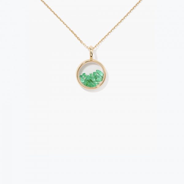 PENDENTIF MINI CHIVOR EMERAUDES - Aurélie Bidermann