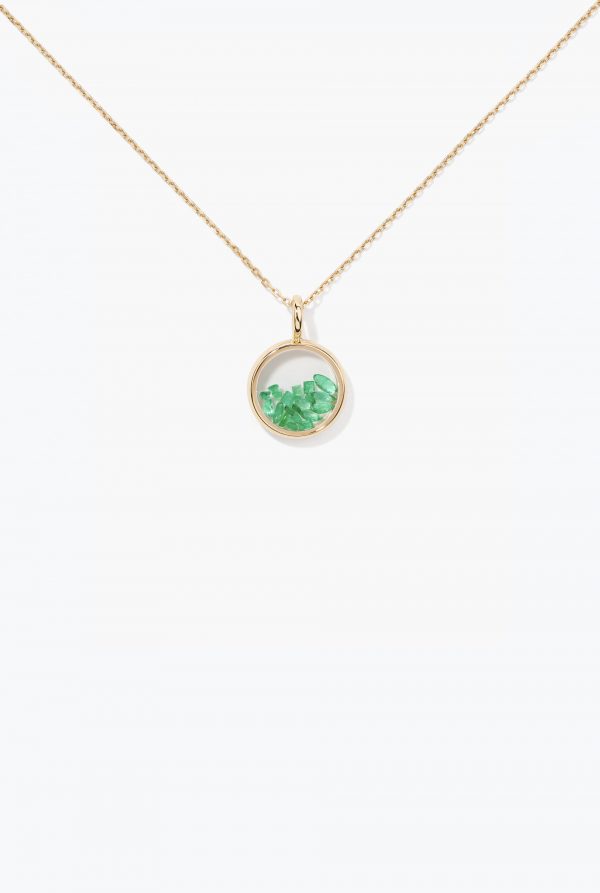 PENDENTIF MINI CHIVOR EMERAUDES - Aurélie Bidermann