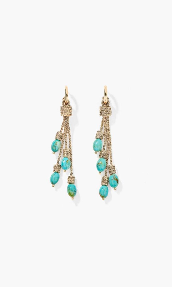 Boucles d'Oreilles Theda Turquoise - Aurélie Bidermann