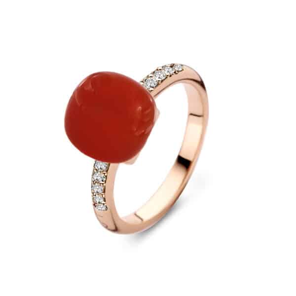 Bague Mini Sweety Capri Cornaline - Bigli