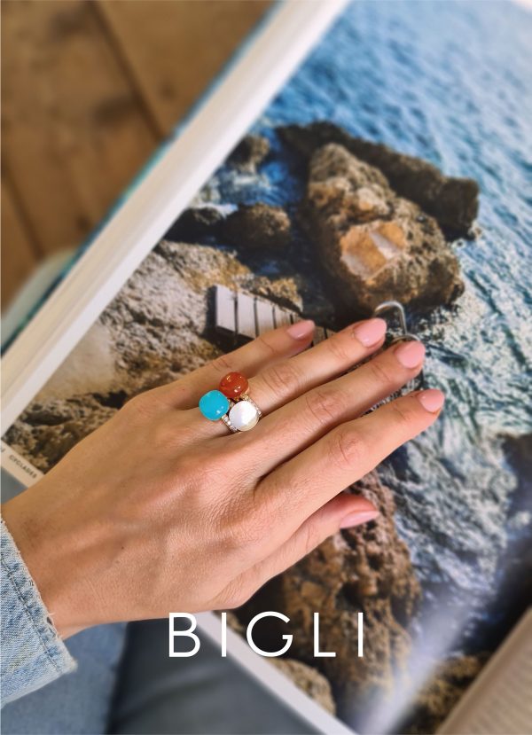 Bague Mini Sweety Capri Cornaline - Bigli
