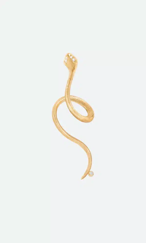 Boucle d'oreille Femme Serpent - Ole Lynggaard.