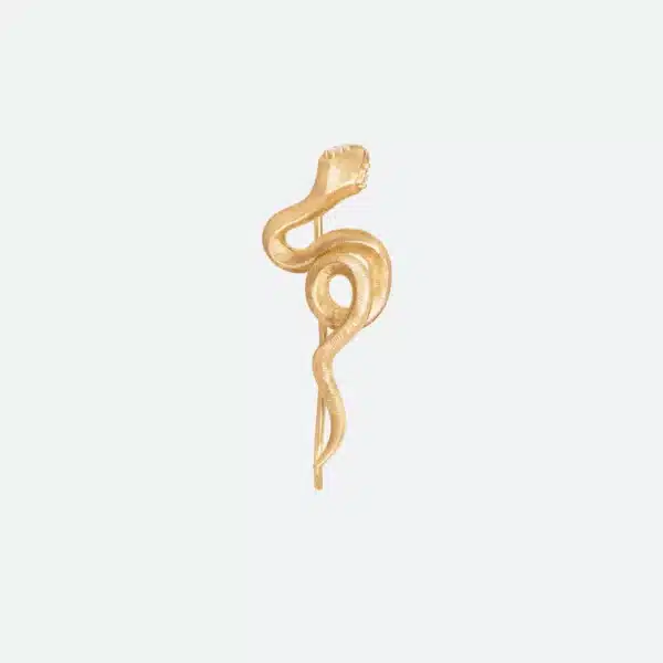 Boucle d'Oreille Montante Serpent - Ole Lynggaard