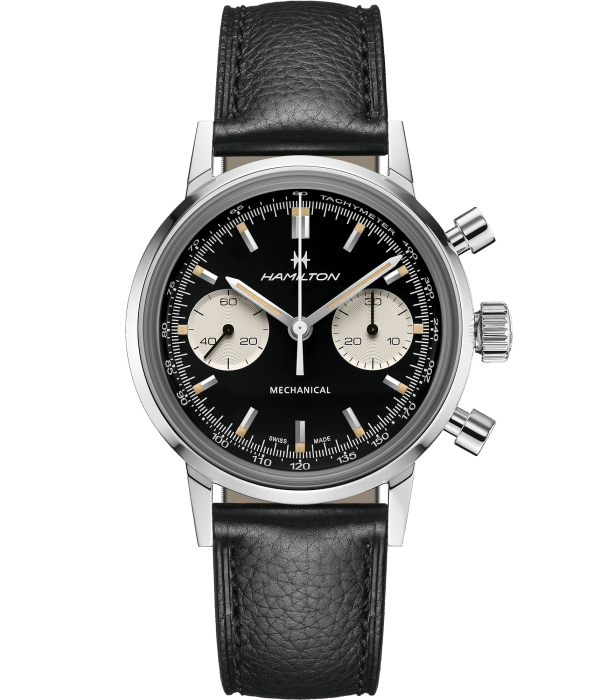 Découvrez la montre Intra-matic-Chronograph de Hamilton chez Dumas Horloger. Détaillant officiel à Avignon. Paiement 4x sans frais.