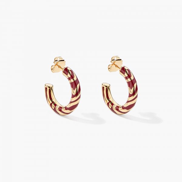 Boucles d'Oreilles Liwa Bordeaux - Aurélie Bidermann