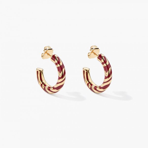 Boucles d'Oreilles Liwa Bordeaux - Aurélie Bidermann