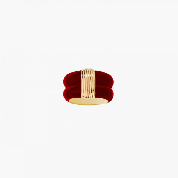 Bague Katt Bordeaux - Aurélie Bidermann