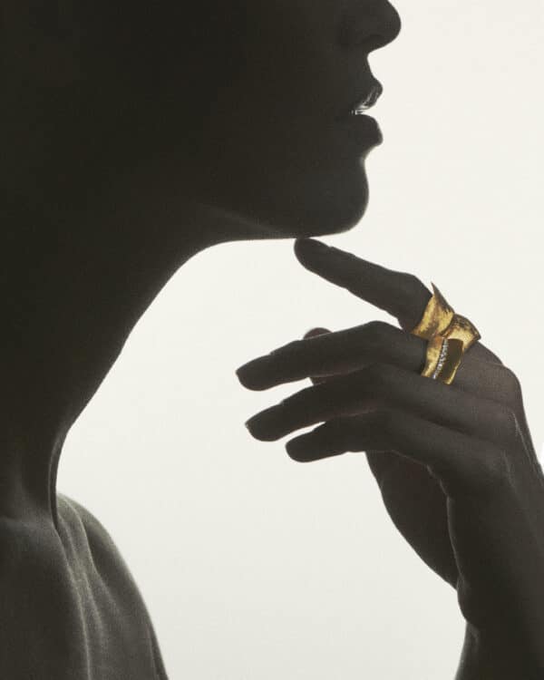 Bague Leaves Medium Diamants - Ole Lynggaard