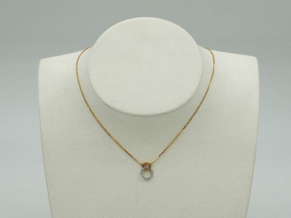 Collier Femme Or Rose Or Blanc et Diamants - Dumas Création.