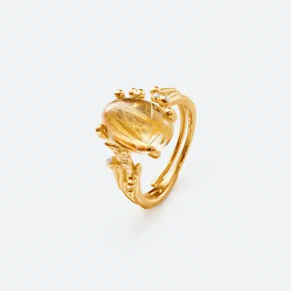 Bague Femme Boho PM Quartz Rutile - Ole Lynggaard