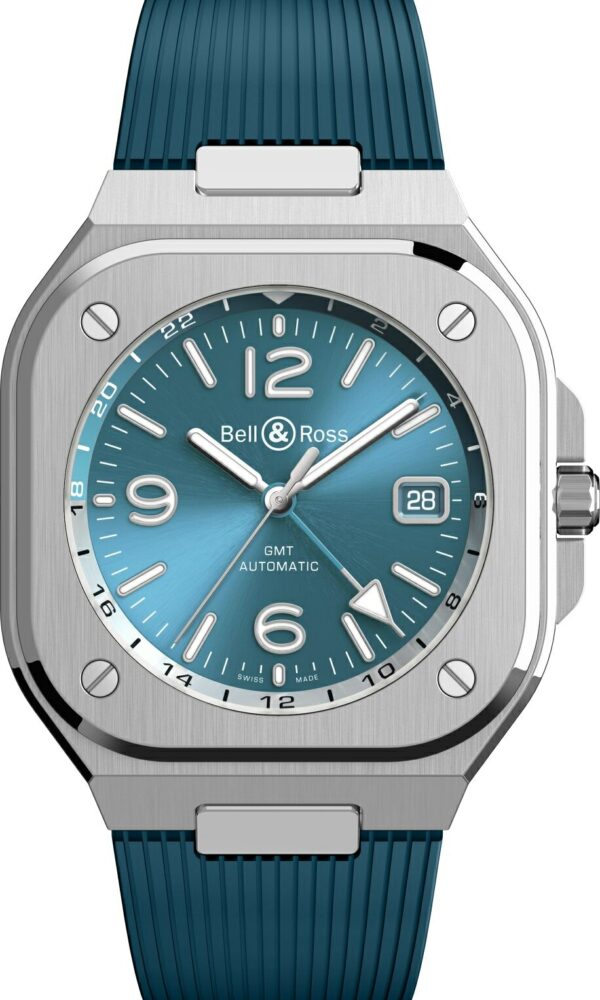 Montre Homme BR 05 GMT SKY BLUE Bell & Ross Dumas Joaillier Horloger