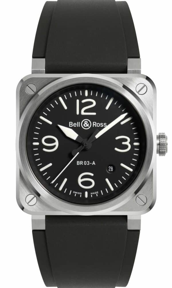 Découvrez la Montre Homme BR 03-A Black Bell & Ross chez Dumas Horloger à Avignon. Votre bijoutier détaillant officiel en centre ville.