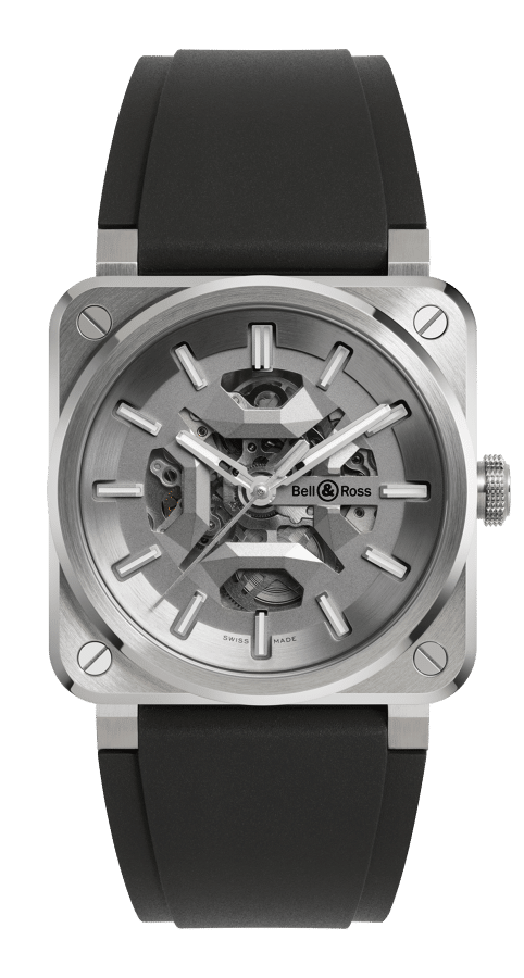 montre br 03 skeleton grey steel bell & ross dumas horloger avignon