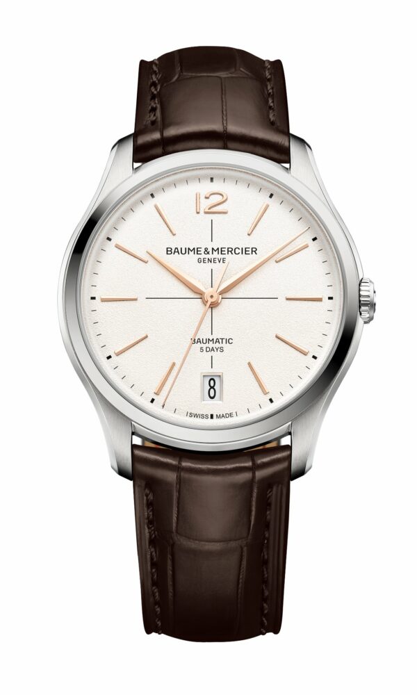 montre cuir clifton 10773 automatique 39 mm baume & mercier dumas avignon
