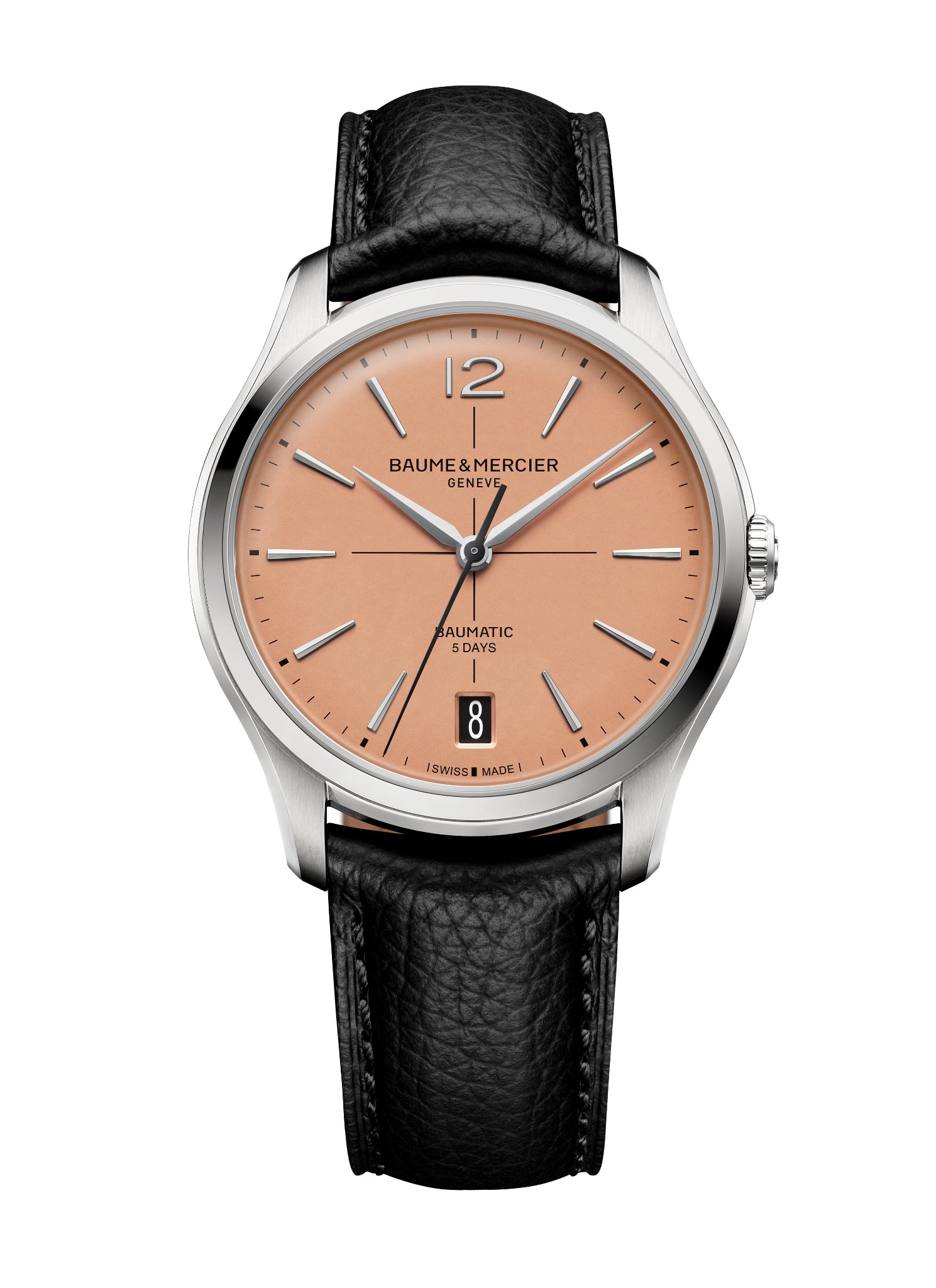 montre en cuir clifton 10778 automatique 39 mm baume & mercier dumas avignon