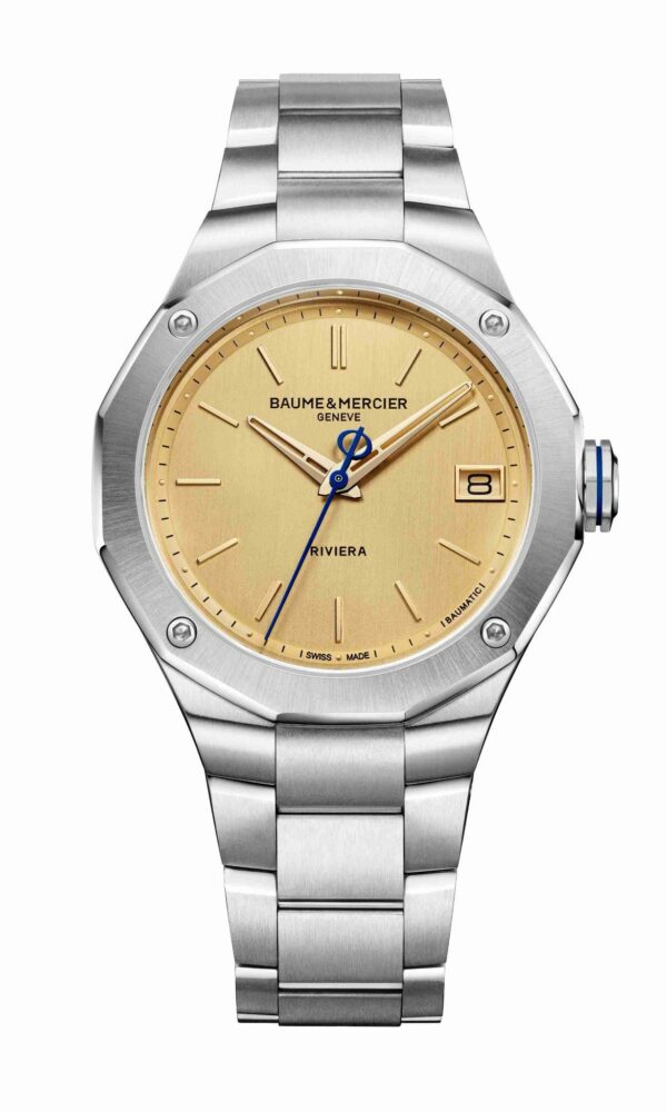 Montre homme Riviera 10822 dorée Baume & Mercier - Dumas Avignon