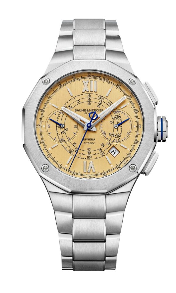 Montre Riviera Flyback 10828 dorée 41mm - Baume & Mercier