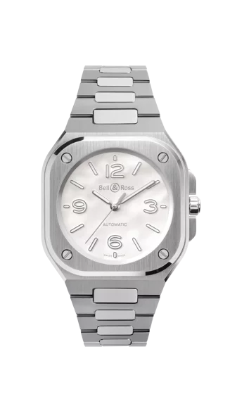 BR-05 36 mm Mother Of Pearl Steel bell & ross dumas horlogerie avignon