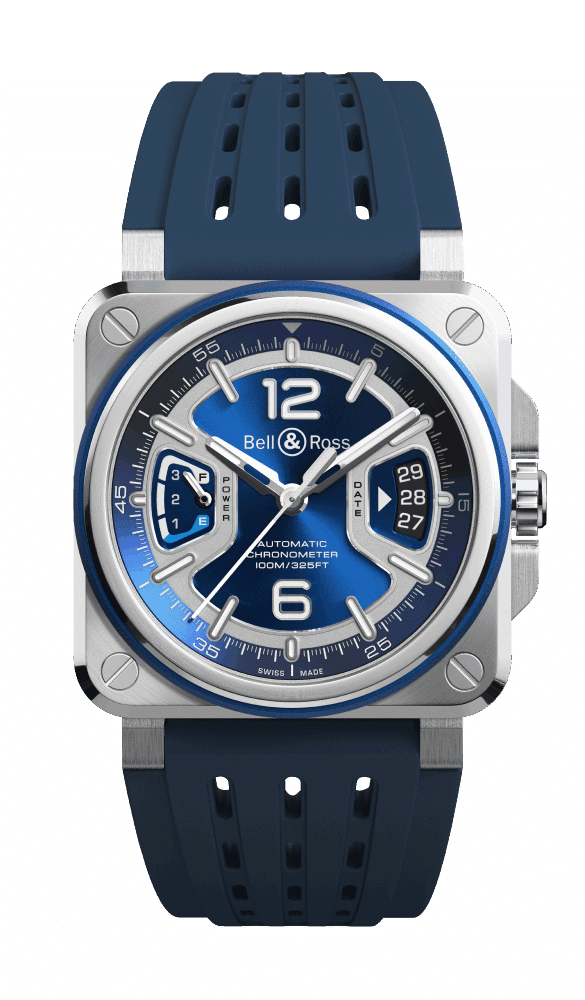 montre homme br x3 blue steel bleu bell & ross dumas horloger avignon