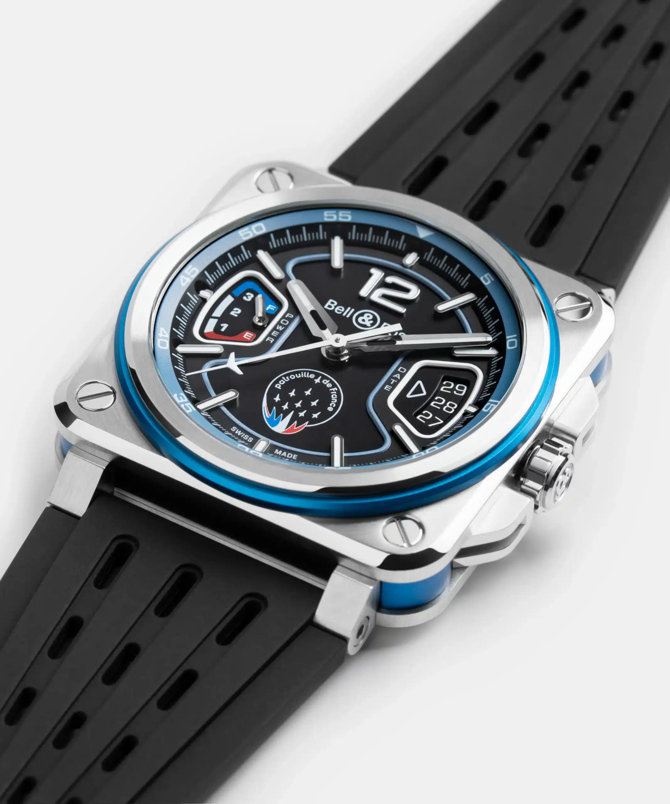 montre homme bell & ross br x3 patrouille de france tricolore montre homme bell & ross br x3 patrouille de france tricolore