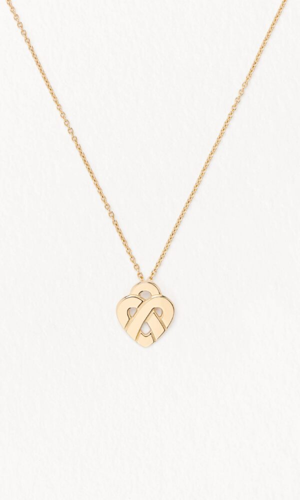 collier cœur entrelacé mini or jaune poiray dumas joaillier bijouterie avignon
