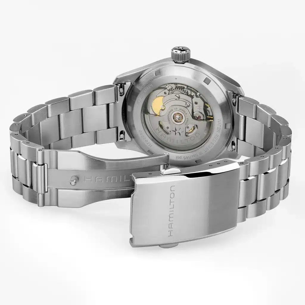 h70405140 Hamilton Arrière montre homme Hamilton Khaki Field Murph cadran bleu