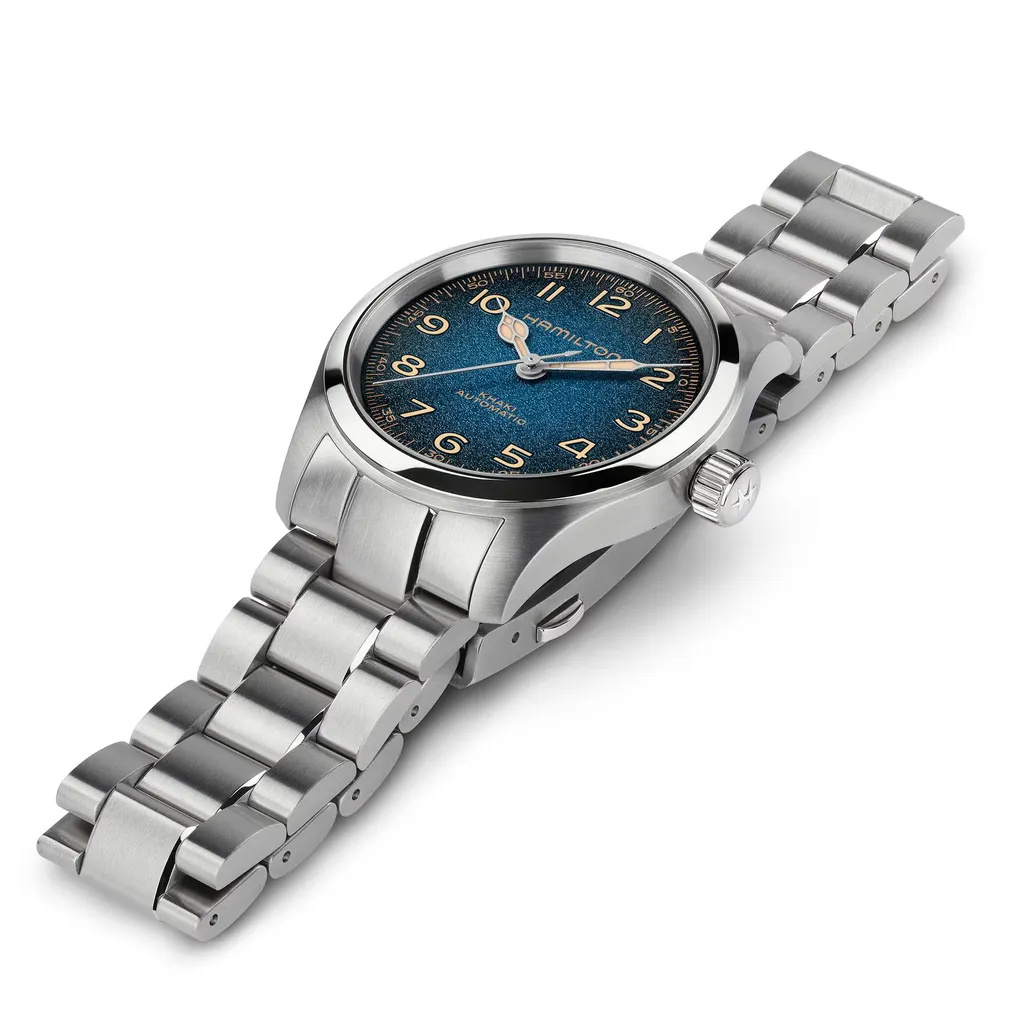 h70405140 Hamilton Montre homme Hamilton Khaki Field Murph cadran bleu