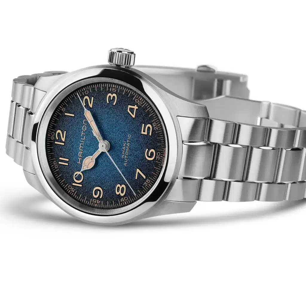 h70405140 Hamilton Montre homme Hamilton Khaki Field Murph cadran bleu