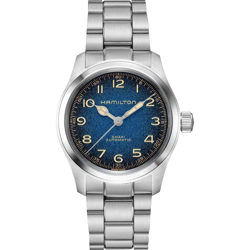 Montre Hamilton Khaki Field Murph cadran bleu chez Dumas Avignon