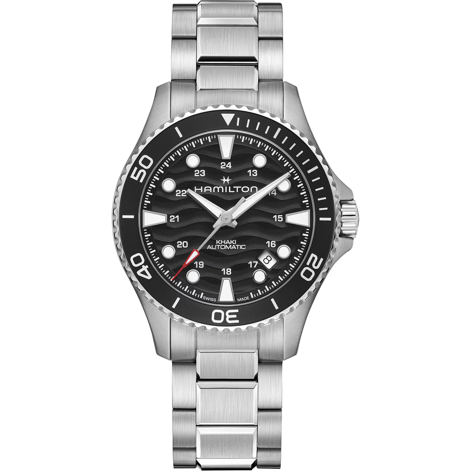 Montre homme Hamilton Khaki Navy Scuba Auto 40 mm noir