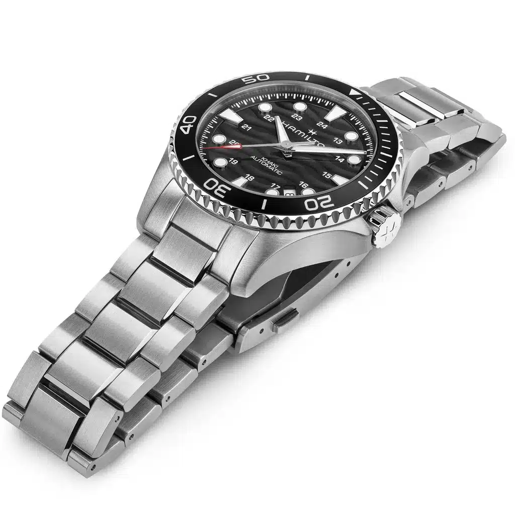 h82415130Hamilton Montre homme Hamilton Khaki Navy Scuba Auto 40 mm noir