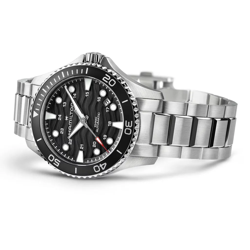 h82415130 Hamilton Montre homme Hamilton Khaki Navy Scuba Auto 40 mm noir